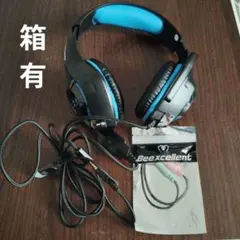 Arkartech ゲーミングヘッドセット ブラック・ブルー ArkarTech G2000 ゲーミングヘッドセット 本体 - メルカリ