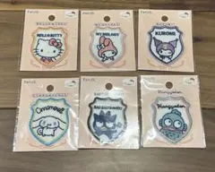 サンリオ　ワッペン　6点セット セリア　キティ　マイメロ　クロミ　シール
