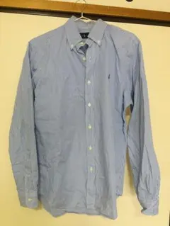 ラルフローレン 青白ストライプシャツ