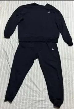 お値下げ　Jordanブラックスウェット上下セット　裏起毛