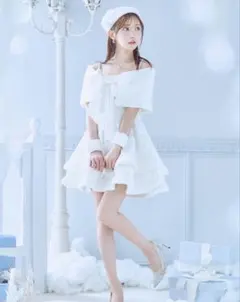 新品未使用★sugar☆ケープ付きフレアサンタコスプレ☆Mサイズ