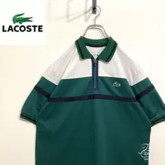 超人気❗️ラコステ　ワンポイントロゴポロシャツ　XXL 90s刺繍古着希少レア半袖