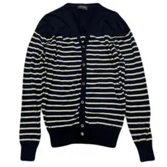 00s A.P.C archiveパイル ボーダーカーディガン y2k - メルカリ