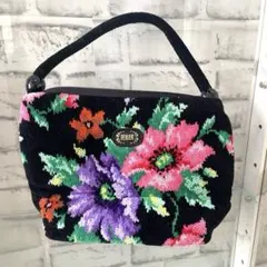 FEILER フェイラー 両面柄違い　 花柄ハンドバッグ　シュニール織　未使用