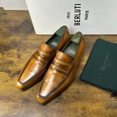 特注55万 新品 Berluti アンディ メタリックブルー ローファー 7.5 特注55万 新品 Berluti アンディ メタリックブルー ローファー 7.5