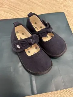BEBE べべ　ネイビー　バレエシューズ 15cm ベベ