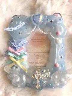 ホイップデコ硬質ケース 魔法少女 推し活 B8 水色