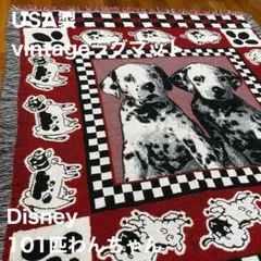 激レア disneyディズニー101匹わんちゃんUSA製vintageラグマットのサムネイル