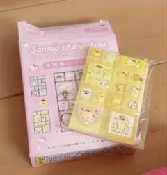 サンリオキャラクターズ　トレーディングミニタイルシール　ポムポムプリン