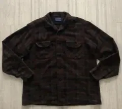 50s Pendleton ボードシャツ ブラウンチェック　L