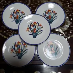 さ*ら様 花柄平皿5枚セット
