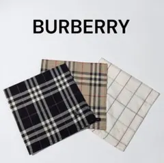 BURBERRYバーバリー　メンズハンカチ　ノバチェック　ホースロゴ