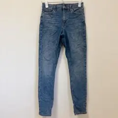 美品 TOPSHOP スキニーデニム 【S】 ブルー 大人カジュアル キレイめのサムネイル