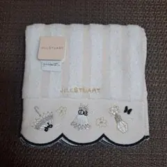 JILL STUART 刺繍タオルハンカチ ホワイト