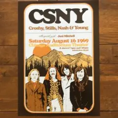 ポスター★CSN&Y 1969 コンサートポスター