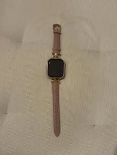 Apple Watch用 レザーバンド ピンクゴールド金具