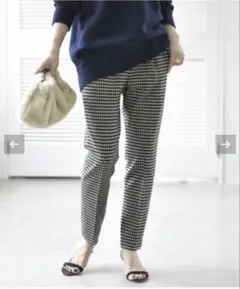 スピック＆スパン 両面起毛テーパードパンツ