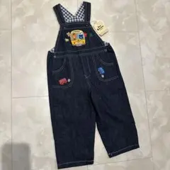 ミキハウス　新品　Miki House デニムオーバーオール 90 ホットビ