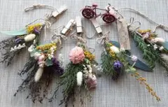 ドライフラワースワッグ　ガーランド　ミモザ　ユーカリ