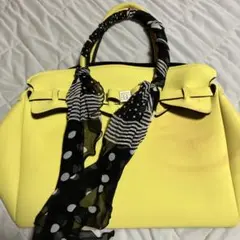 Save my bag セーブマイバック　レモンイエロー　ハンドバック