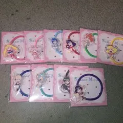 セーラームーン　ヘアゴム　コンプリート　セット　ローソン　コラボ　明治