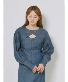 SNIDEL デニムワンピース ボレロ セット