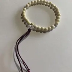 P①帰敬　数珠　白　女性用