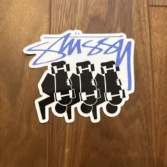STUSSY ステッカー スケートボード 青ロゴ