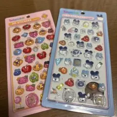 【新品】ボンボンドロップ風シール　たまごっち 3Dステッカー海外製