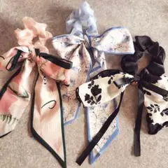 リボンシュシュ3個セット