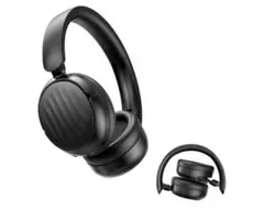 新品未使用　ブラック ワイヤレスヘッドホン 折りたたみ式 充電コード付き