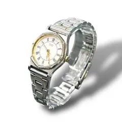 SEIKO セイコー 腕時計 ローマンラウンド レディース シルバー×ゴールド
