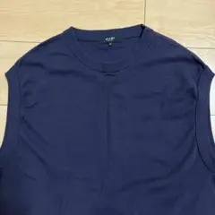 BEAMS HEART ニットベスト メンズ M ネイビー コットン100%