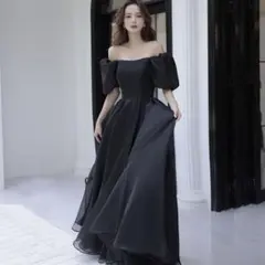 ウェディングドレス　ブラック　結婚式　前撮り