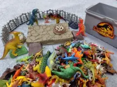 【ジュラシックワールド収納BOX付】恐竜フィギュアセット