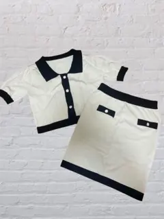 ニットセットアップ 上下2点セット 韓国