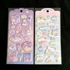 正規品 サンリオ ジュエル マシュマロステッカーズ シール シナモロール クロミ