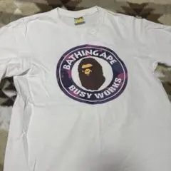 BAPE BATHINGAPE BUSY WORKS Tシャツ Lサイズ
