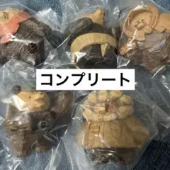 たかはたまさお 木彫り風 フィギュアコレクション 全5種コンプセット