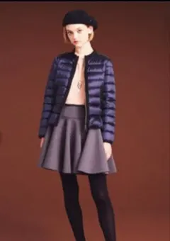 【お値下げ】ランバンオンブルー フレアーミニスカート　36