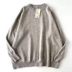 新品♡　MUJI　無印良品　ヤク入りウール　ワイドチュニック　ニット　セーター