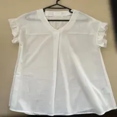 Mサイズ 半袖ポリエステルブラウス