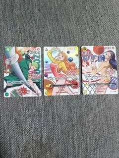 ROUND1 ラウワン ワンピース プロモーションカード ゾロ　ナミ　ロビン