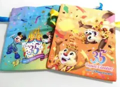 東京ディズニーリゾート 35周年記念 巾着袋　2枚