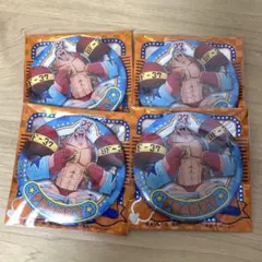 ワンピース麦わらストア　輩缶バッジGOURMET フランキー 4個