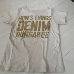 DENIM DUNGAREE プリントTシャツ 120cm