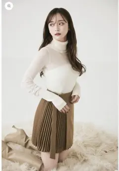 polaura ポローラ　ロングスリーブシアータートルネック