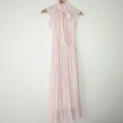 【美品】SNIDEL スナイデル春向け ワンピース ピンクノースリーブレディース