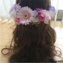 ヘッドドレス♡ラプンツェル髪飾り パステル