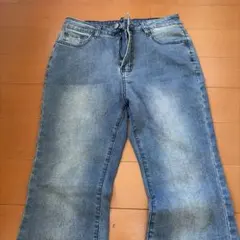 フレアデニムパンツ ライトブルー24時間以内に発送